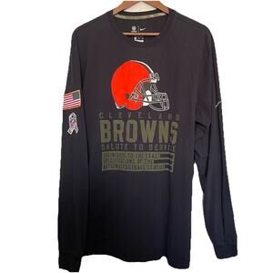 Cleveland Browns NFL Salute To Service 2020 Nike Dri-Fit On Field Tee Size XXL